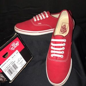 Red Authentic Lo Pro Vans